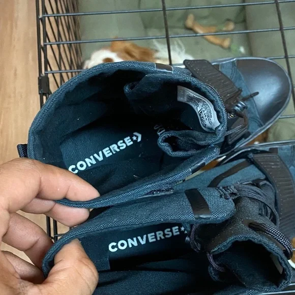 Converse Chuck Taylor GR82 Extra High Women’s Black Brown Platform Boots Size 10 - Picture 13 of 16